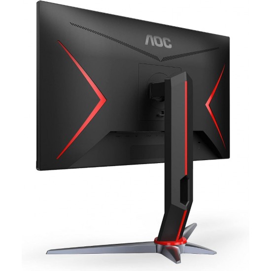 AOC Q27G2S 27" Gaming Monitor, QHD 2K 2560x1440, 165Hz 1ms, G-SYNC Compatible, Height Adjustable, 3-Year Zero-Bright-dot,Black