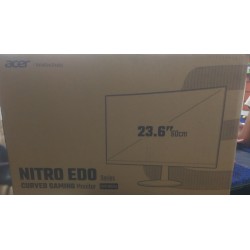 Acer Nitro ED240Q Sbiip 23.6" Full HD 1920 x 1080 VA 1500R Curved Gaming Monitor | AMD FreeSync Premium | 165Hz Refresh Rate | 1ms (VRB) | ZeroFrame Design | 1 x Display Port 1.4 & 2 x HDMI 2.0 Ports