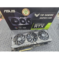 ASUS TUF Gaming NVIDIA GeForce RTX 3090 OC Edition Graphics Card- PCIe 4.0, 24GB GDDR6X, HDMI 2.1, DisplayPort 1.4a, Dual Ball Fan Bearings