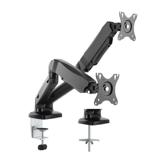Bratek Dual-Screen Spring-Assisted Monitor Arm For most 17"-32" Monitors