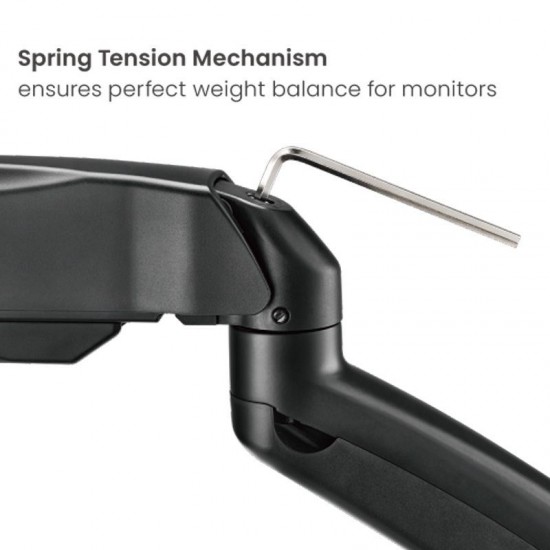 Bratek Dual-Screen Spring-Assisted Monitor Arm For most 17"-32" Monitors
