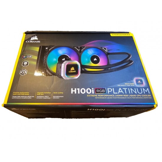 Corsair H100i RGB Platinum All-in-One Liquid CPU Cooler