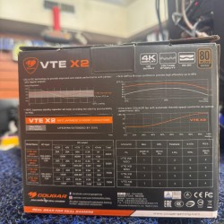 Cougar VTE 750W X2 80 Plus Bronze Fixed Cable ATX PSU Series