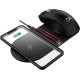 HyperX Chargeplay Base - Qi Wireless Charger, Qi Certified, Dual Wireless Charging Pads Charge Up to Two Devices