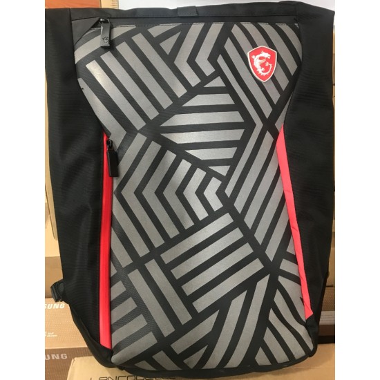 MSI Mystic Knight Gaming Laptop Backpack, Quick Access, Padded Mesh, Lightweight Polyester Exterior, Fits Up to 17" Laptop, Water Repelent IPX-2, Convertible to Shoulder Pack, Large Size
