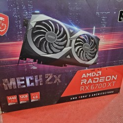 MSI Gaming Radeon RX 6700 XT 192-bit 12GB GDDR6 DP/HDMI Dual Torx 3.0 Fans FreeSync DirectX 12 VR Ready OC Graphics Card ( MECH 2X 12G OC)