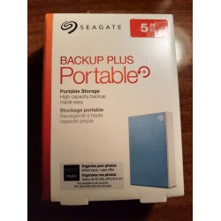 Seagate Backup Plus 5TB External Hard Drive Portable HDD – Light Blue USB 3.0 for PC Laptop and Mac, 1 year MylioCreate, 2 Months Adobe CC Photography, 2-Year Rescue Service (STHP5000402)