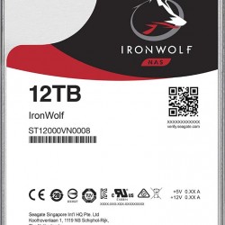 Seagate IronWolf 12TB NAS HDD – 3.5 Inch SATA 6Gb/s 7200 RPM 256MB Cache for RAID Network Attached Storage – Frustration Free Packaging (ST12000VN0008)