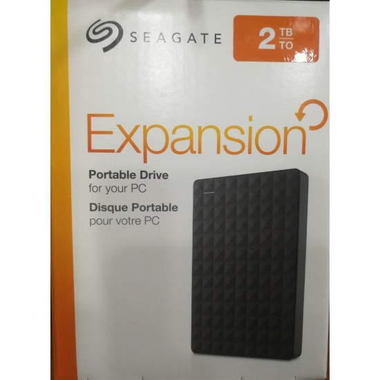 Seagate 2TB Expansion Portable Hard Drive, Black - STEA2000400