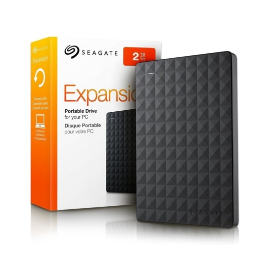Seagate 2TB Expansion Portable Hard Drive, Black - STEA2000422