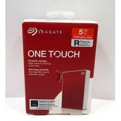 Seagate One Touch, 5TB, Portable External Hard Drive, PC Notebook & Mac USB 3.0, Red, 1 Year MylioCreate, 4 mo Adobe Creative Cloud Photography, 2 Year Rescue Services (STKC5000403)