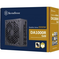 SilverStone Technology Decathlon DA1000R Gold Cybenetics Gold 1000W PCIe 5.0 Fully Modular ATX 3.0 Power Supply, SST-DA1000R-GM