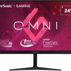 ViewSonic OMNI VX2418-P-MHD 24 Inch 1080p 1ms 165Hz Gaming Monitor with FreeSync Premium, Eye Care, HDMI and DisplayPort