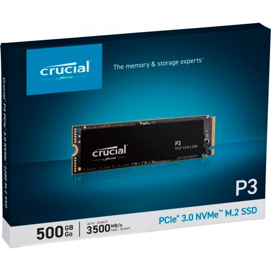 Crucial_SSD Storage-500GB NVMe " M2 P3