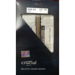 Crucial Ballistix 3600 MHz DDR4 DRAM Desktop Gaming Memory Kit 16GB (8GBx2) CL16 BL2K8G36C16U4W (WHITE)
