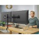 Dual Monitor Desk Mount Stand, Heavy Duty Fully Adjustable Computer Monitor Arm for 2 /Two LCD Screens up to 32 Inch with C-Clamp and Grommet Base
