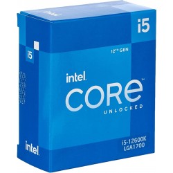 Intel Core i5-12600K 12th Generation Desktop Processor (Base Clock: 3.7GHz Tuboboost: 4.9GHz, 6 cores, LGA1700, RAM DDR4 and DDR5 up to 128GB) BX8071512600K, Black