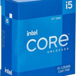 Intel Core i5-12600K 12th Generation Desktop Processor (Base Clock: 3.7GHz Tuboboost: 4.9GHz, 6 cores, LGA1700, RAM DDR4 and DDR5 up to 128GB) BX8071512600K, Black