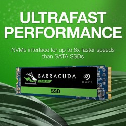 Seagate BarraCuda 510 M.2 2280 256GB PCIe G3 x4, NVMe 1.3 3D TLC Internal Solid State Drive 3100MB/s ZP256CM30011