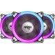 Aigo Aurora C3 Kit 3-Pack RGB Case Fan LED 120mm Speed Controllable High Performance High Airflow Adjustable Color PC CPU Computer Case Cooling Cooler With Controller | ADFAURORAC3