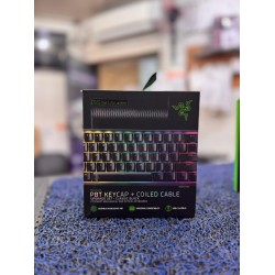 Razer PBT Keycap + Coiled Cable Upgrade Set - Classic Black