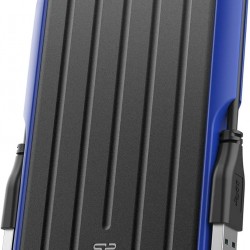 Silicon Power Armor A66 1TB Rugged External Hard Drive, Military-Grade Shockproof Water-Resistant USB 3.0 Portable HDD for Desktop Laptop PC Mac Computer - Blue