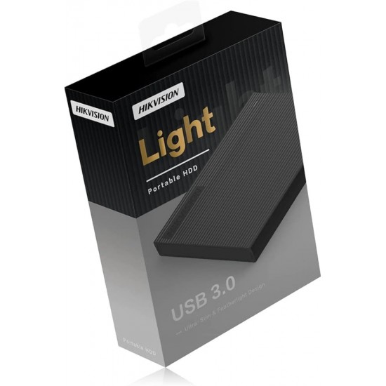 Hikvision T30 Portable HDD 1TB, Hard Disk Drive, Ultra Slim, Mobile External Storage up to 120 M/s USB 3.0, Compatible for Desktop Mobile Phone Laptop (1TB)