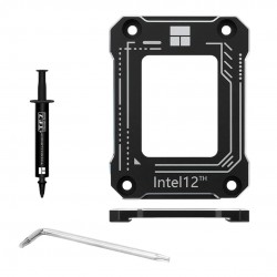 Thermalright LGA1700-BCF Black V2 CPU Anti-Bend Fixer Intel 12 13 14 Gen Anti-Bend Fixing Fixture Intel CPU Corrective Fixing Bracket LGA17XX Corrective CPU Bender LGA1700 Full Fit Fixer with Thermalpast.