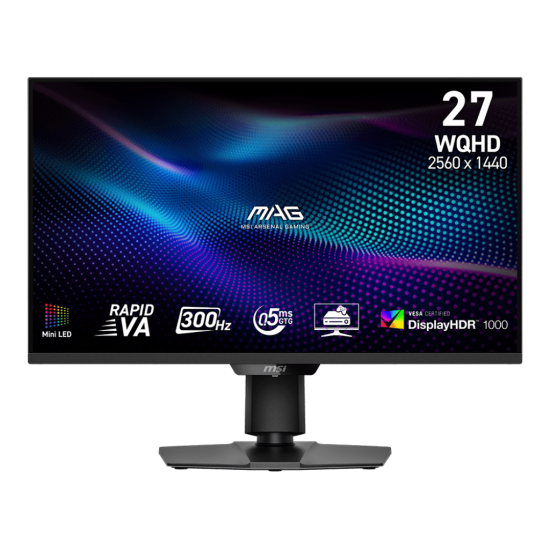 MSI MAG 274QPF X30MV - 27" Rapid VA - 2K - 0.5 MS (G2G) - 300Hz